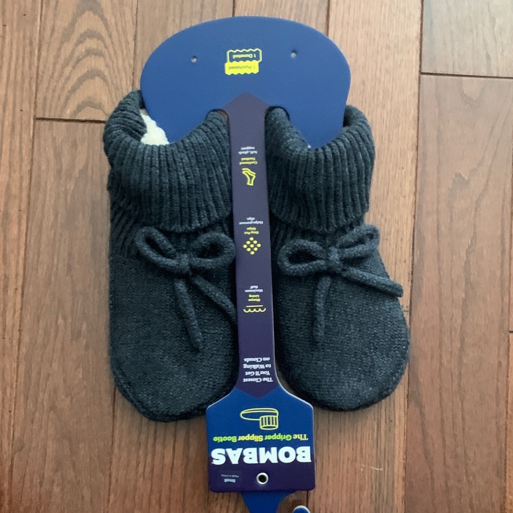 Bombas Charcoal Slipper Booties